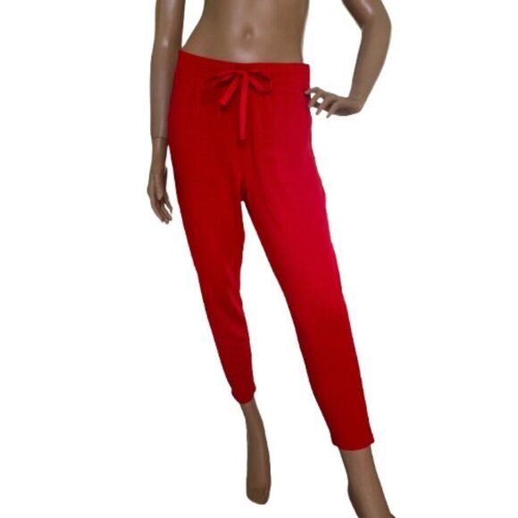Lou & Grey Petites Signature Soft Red Joggers Lounge Sweatpants Womens Sz M - Picture 3 of 10
